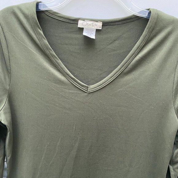 Olivia Rae Green Crop top size Large - Picture 7 of 9